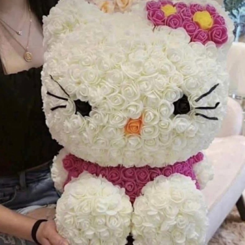 Floral Hello Kitty Plush